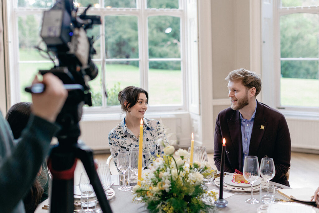 A beautifully styled tasting table, curated by Events by James and photographed with artistic flair by Philippa Sian.