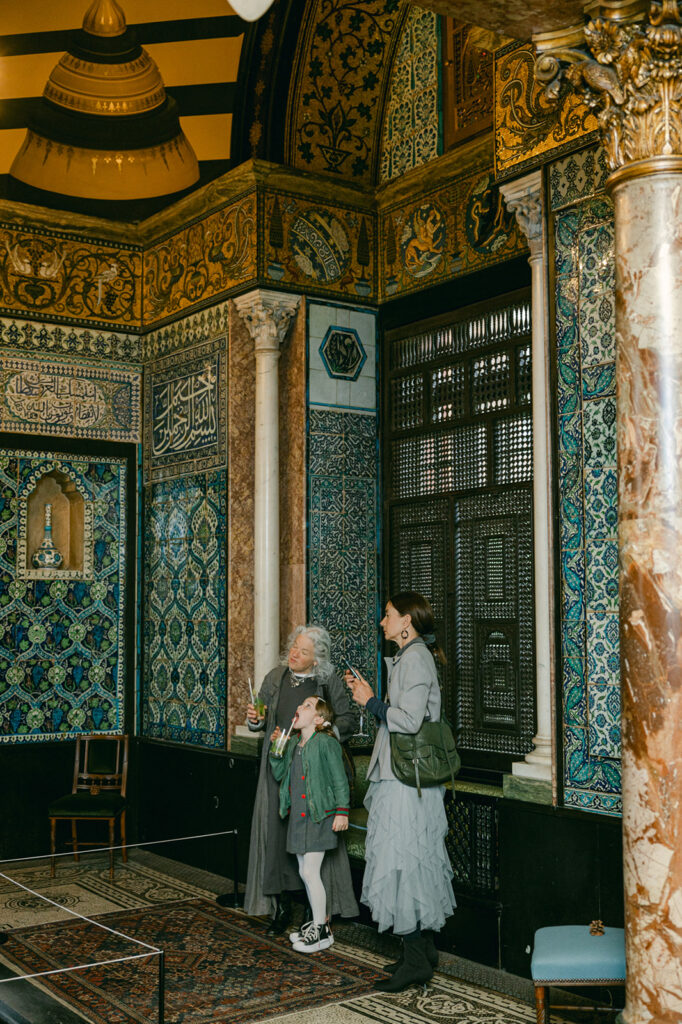 Guests admire the ornate interiors of Leighton House during the Where Snowbirds Play book launch